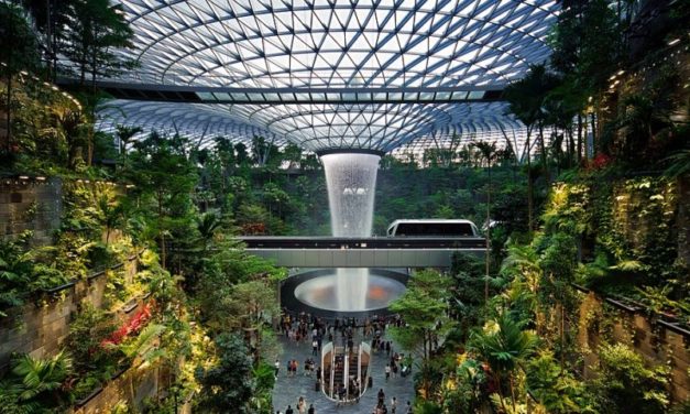 Singapore: una splendida e avveniristica oasi green dentro l’aeroporto