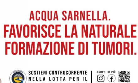 Nasce l’acqua Sarnella: la provocatoria campagna di comunicazione sul fiume Sarno inquinato