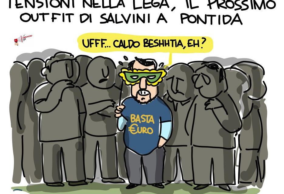 Tensioni nella Lega: l’outfit di Salvini in vista di Pontida 2022