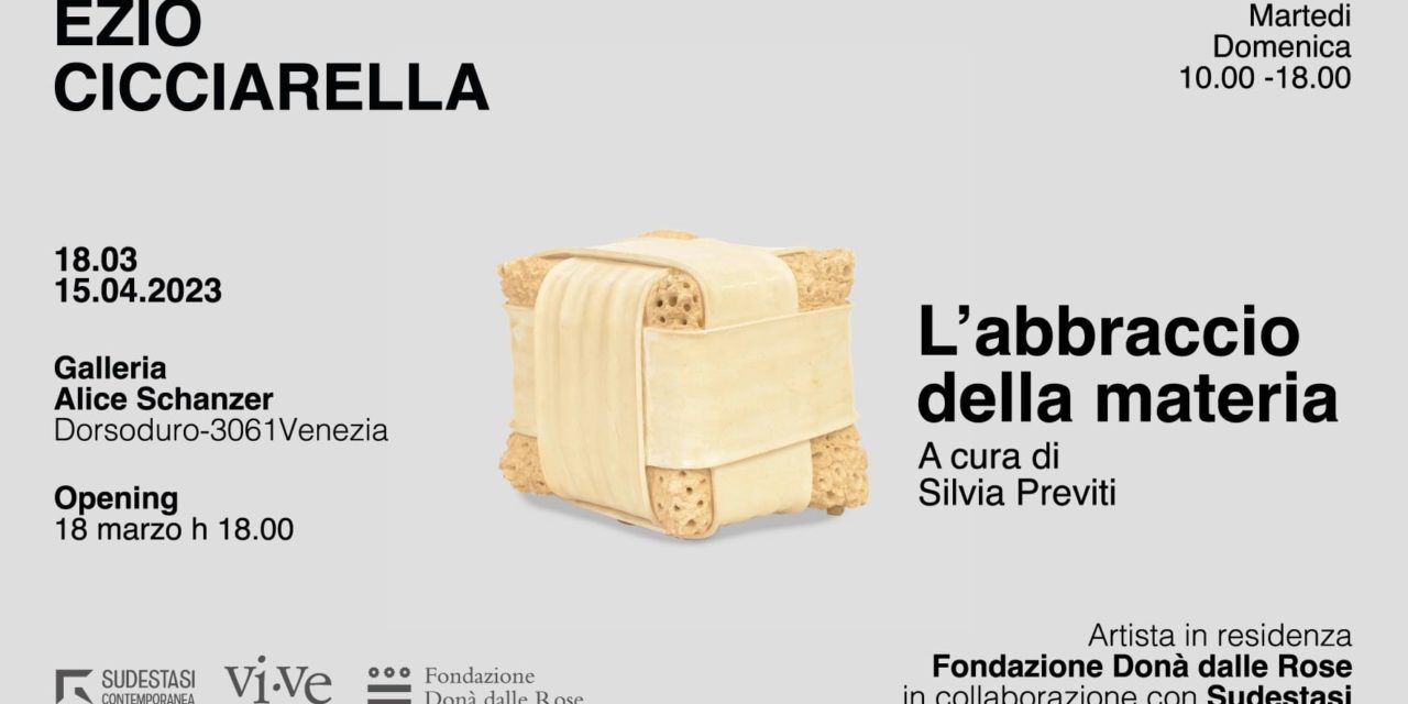 “Vi-Ve. L’abbraccio della materia”, a Venezia inaugura la mostra di Ezio Cicciarella