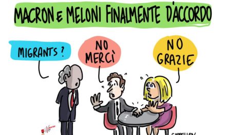 Meloni e Macron finalmente uniti…nell’odio
