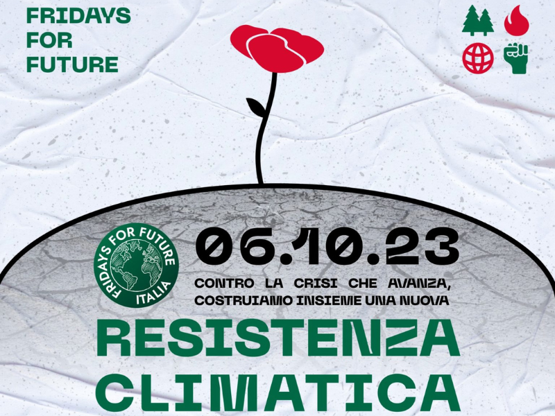 Il 6 ottobre Fridays For Future ancora in piazza per la resistenza climatica