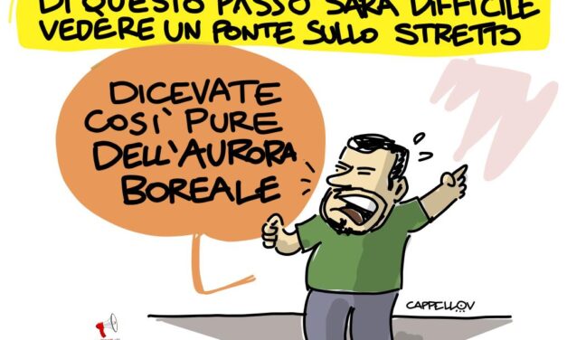 L’irrefrenabile ossessione di Salvini per il ponte