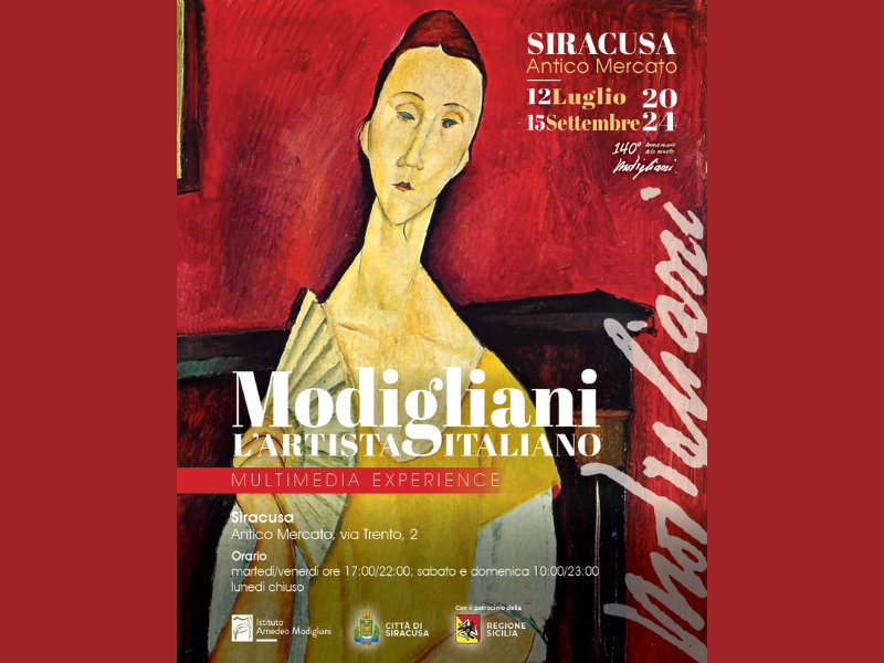 A Siracusa, domani si inaugura la mostra “Modigliani l’artista italiano – Multimedia Experience”