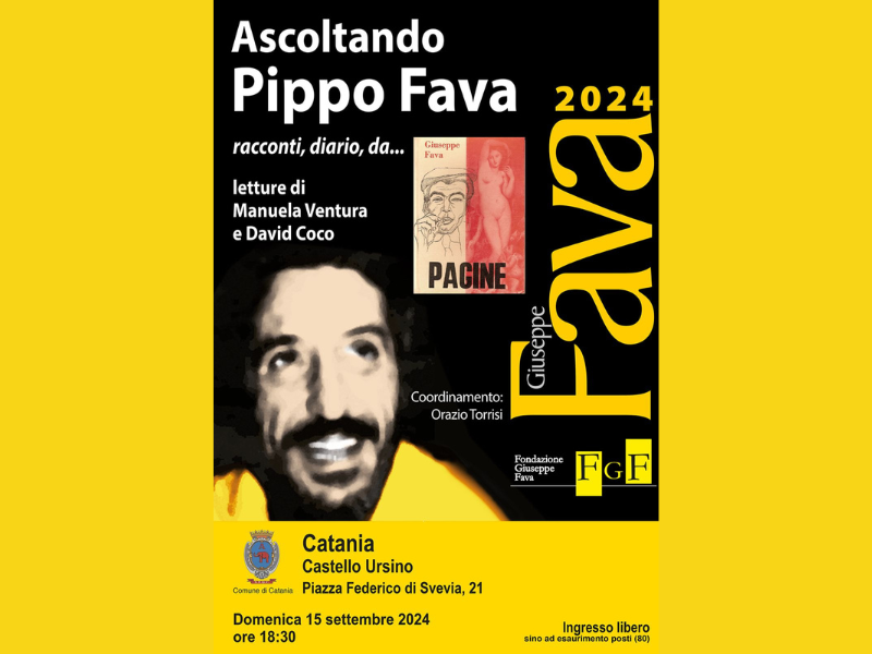 “Ascoltando Pippo Fava”: a Catania un reading per celebrare l’intellettuale siciliano